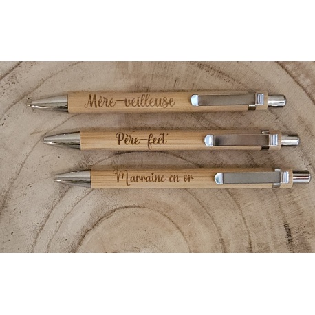 Stylos en bambou
