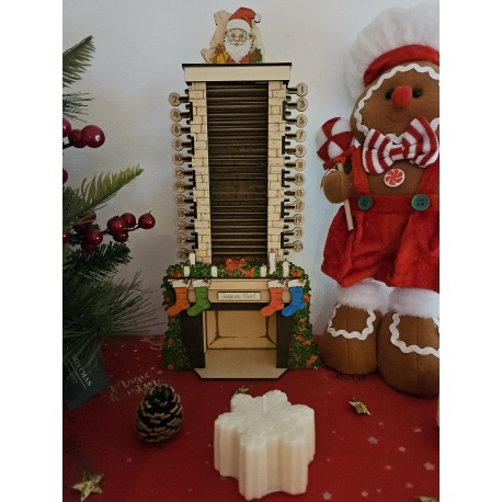Compte à rebours de Noël cheminée