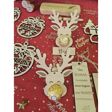 Porte chocolat renne