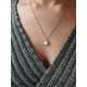 Collier pendentif pierre naturelle