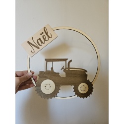 Couronne tracteur avec prénom