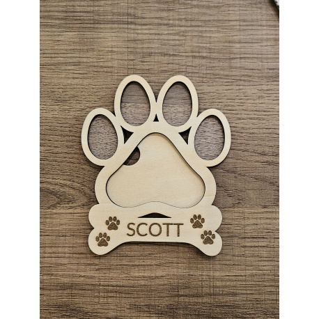 Support photo patte de chien/chat