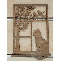 Cadre chat solitaire